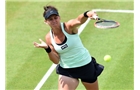 BIRMINGHAM, ENGLAND - JUNE 14: Casey Dellacqua of Australia in action against Barbora Zahlavova Strycova of Czech Republic on day six of the Aegon Classic at Edgbaston Priory Club on June 13, 2014 in Birmingham, England. (Photo by Tom Dulat/Getty Images)